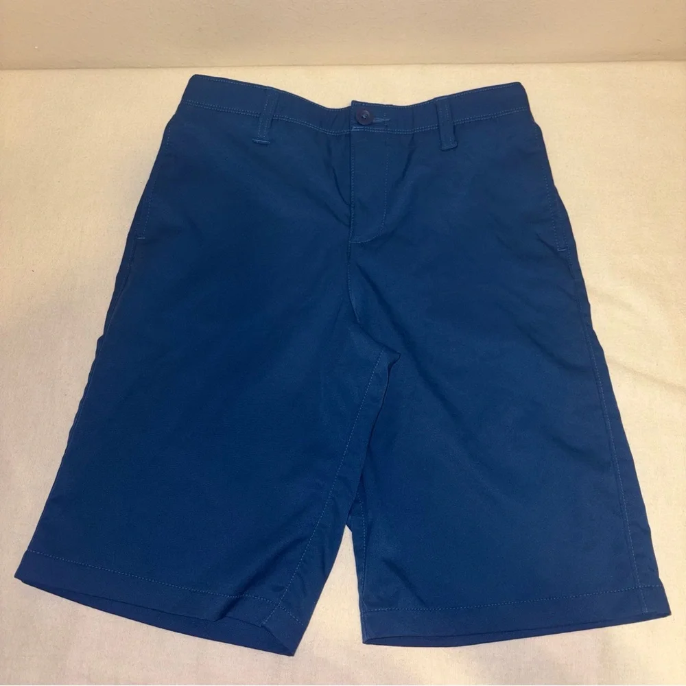 Under Amour Kids Boys Blue Shorts Golf Flat Front Size 14‎